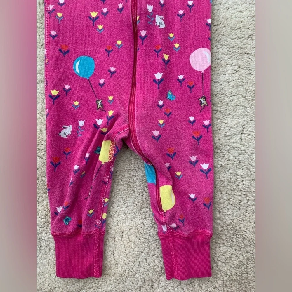 Hanna Andersson Size 60, 3-6 Months, Pink Balloon Ride Sleeper Pajamas